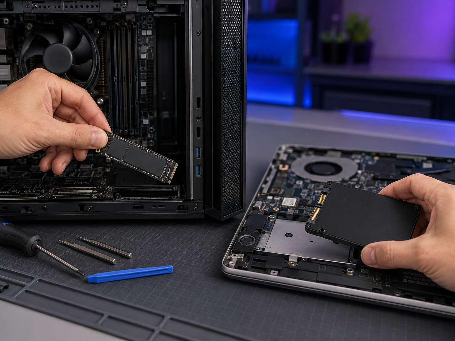 Instalação de SSD em computador e notebook
